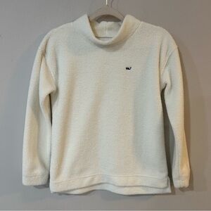 NWOT Vineyard Vines Plush Off White Cowl Neck Sweater Girls Youth Size XL 16